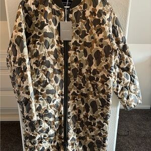 Everlane Camouflage Long Coat